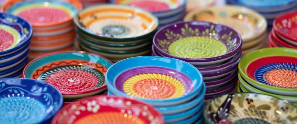 Ceramic plates handmade