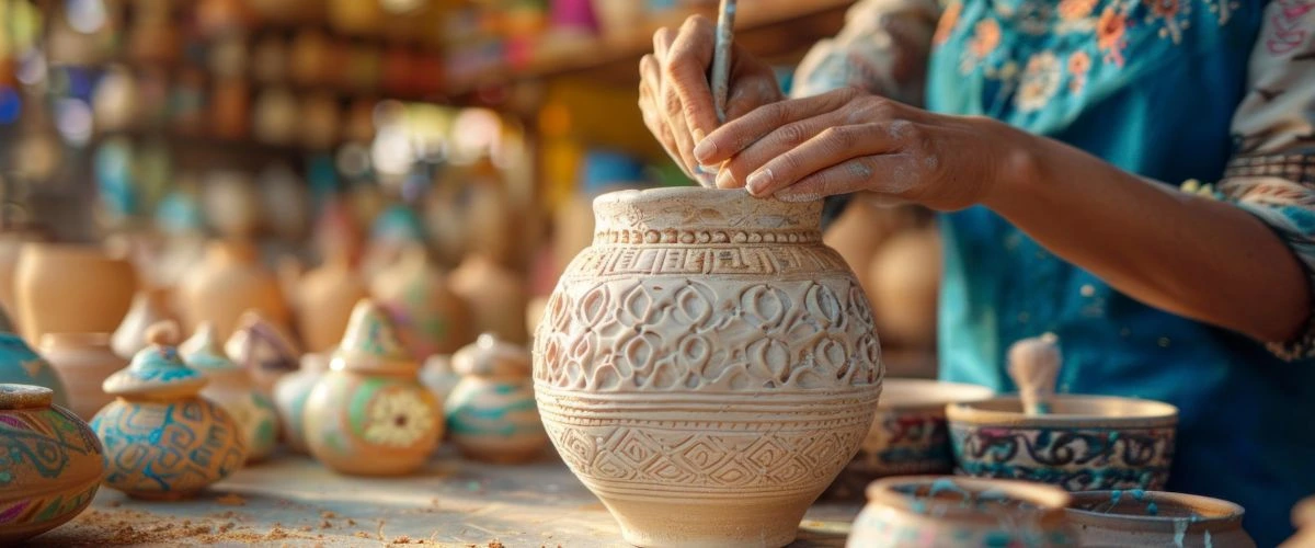 khurja pottery