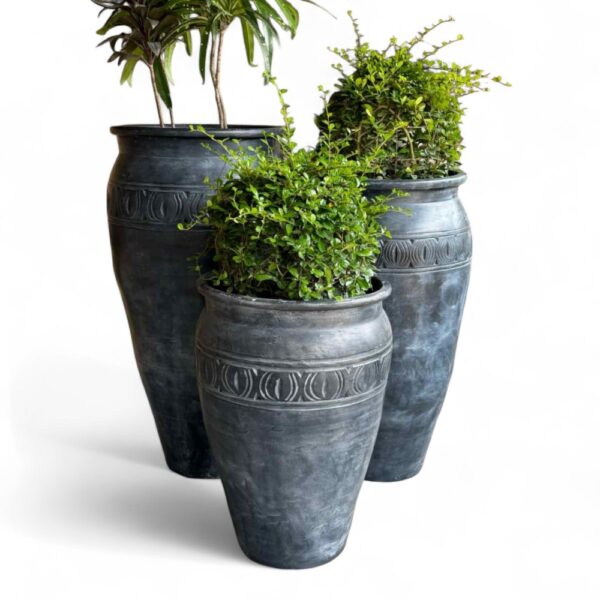 antique clay planters