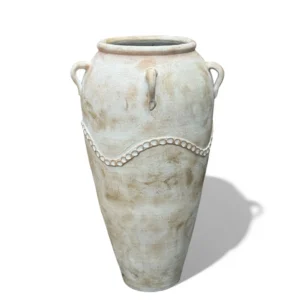 Antique Finish Tall Terracotta Floor Vase