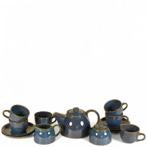 Midnight Blue Ceramic Tea Set