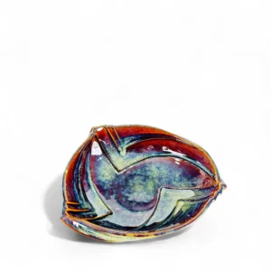 Aurora Wave Textured Ceramic Bowl