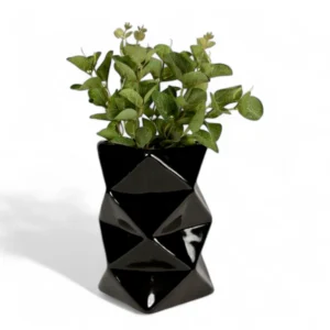 Obsidian Geo Ceramic Planter