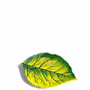 Leaf-Shaped Ceramic Serving Platter