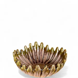 Blush Petal-Edge Ceramic Bowl