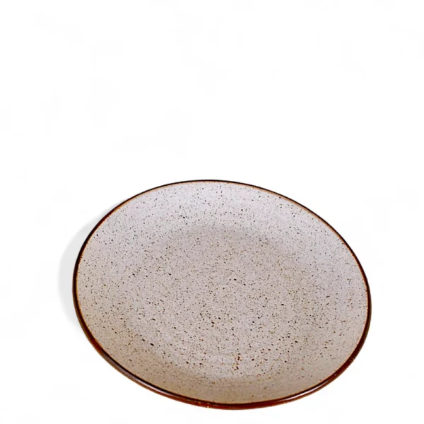 Rustic Speckled Ceramic Dinner Plate