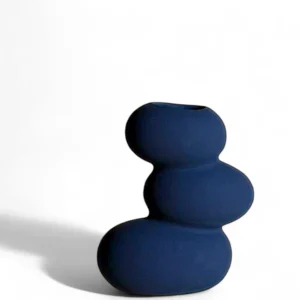Midnight Pebble Vase