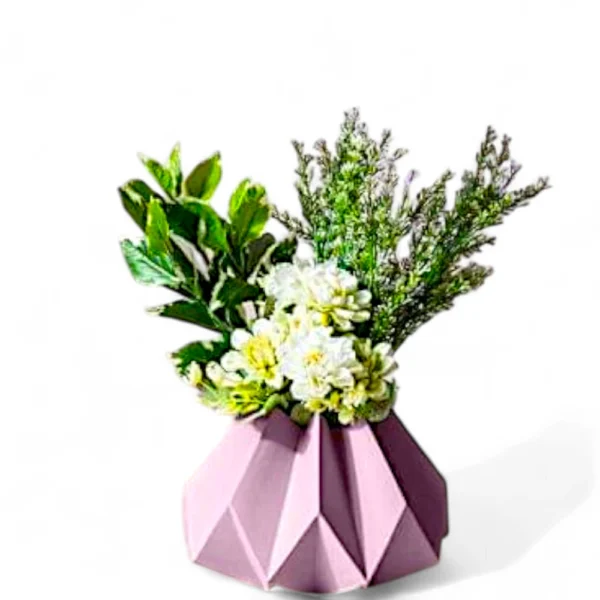 Lilac Prism Vase