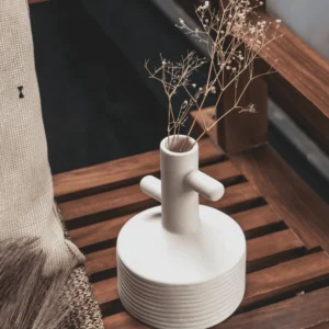 Nordic Cross-Neck Vase