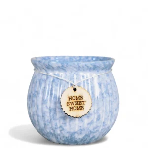 Sky Blue & White decorative Planter with tag