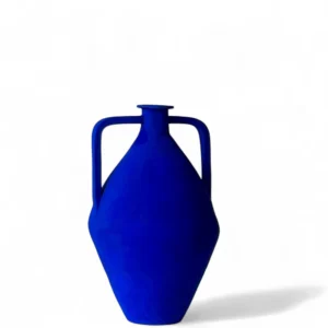 Indigo Sculpt Flower Vase