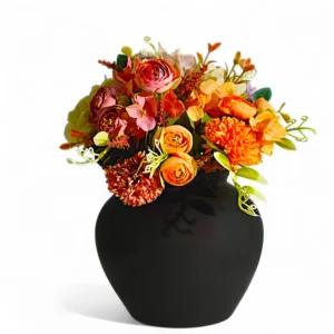 Matte Noir Bloom Flower Vase