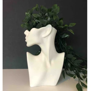 Abstract Face Planter – Modern Minimalist Ceramic Sculpture