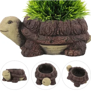 Rustic Turtle Planter