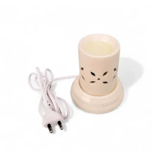 Handcrafted Electric Ceramic Aroma Diffuser – Glossy White