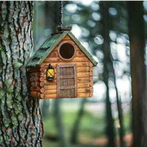 Woodland Cabin Birdhouse