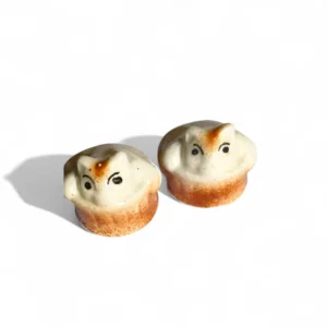 Handcrafted Ceramic Mini Figurine Pair