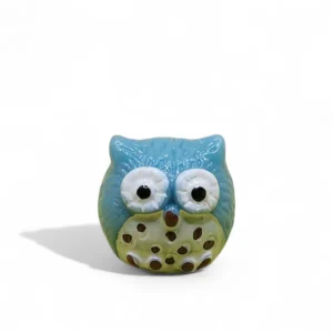 Blue Owl Mini Ceramic Figurine