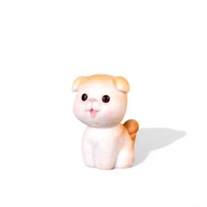 Mini Ceramic Puppy Figurine