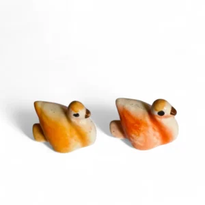 Mini Ceramic Bird Figurine Pair