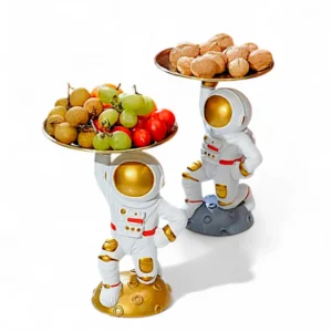 Astronaut Serving Tray Figurines – Set of 2