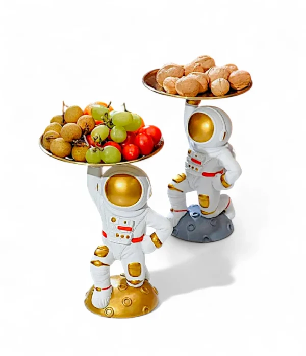 Astronaut Serving Tray Figurines – Set of 2