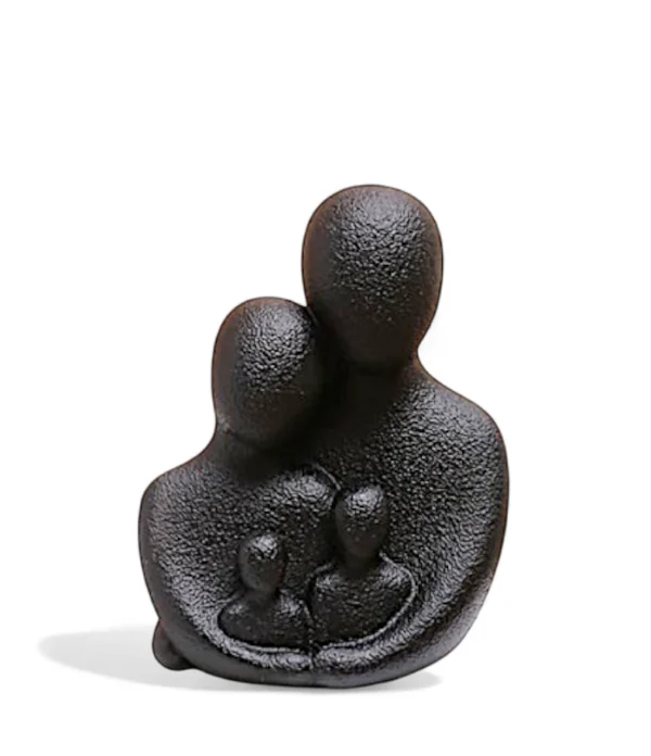 A handcrafted ceramic family sculpture representing love, unity, and the bond of togetherness — perfect for modern and minimalist homes.