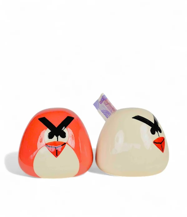 Angry Birds Ceramic Coin Bank Set – Fun Money Saver Duo