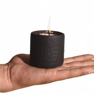 Matte Black Ceramic Candle – Minimal Luxe Edition