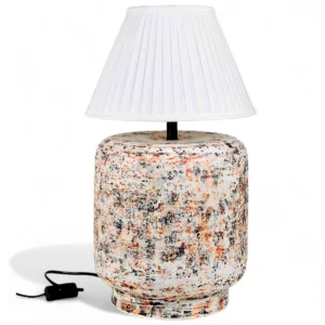 Rustic Textured Ceramic Table Lamp