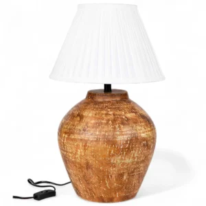 Terracotta Rustic Ceramic Table Lamp