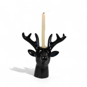 Black Deer Ceramic Candle Holder