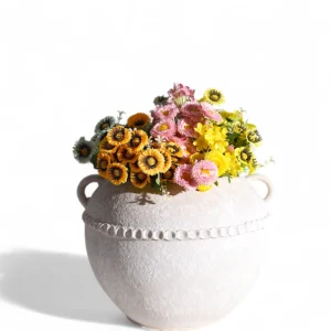 Classic Ivory Textured Vase