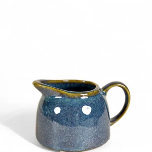 Hand-Glazed Ceramic Creamer – Midnight Blue