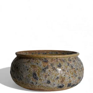 Antique Ash Lava Ceramic Bowl Planter