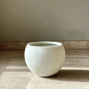 Pebble Matte Globe FRP Planter