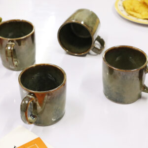 Olive Glow Ceramic Mug Set