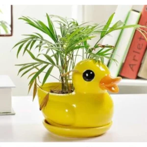 Yellow Duck Ceramic Planter