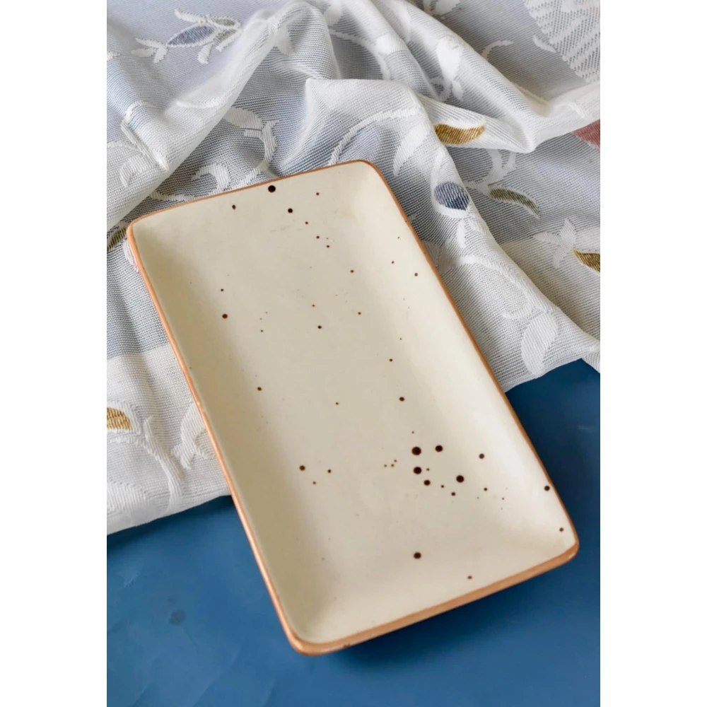 ClayMist Speckle Rectangular Platter