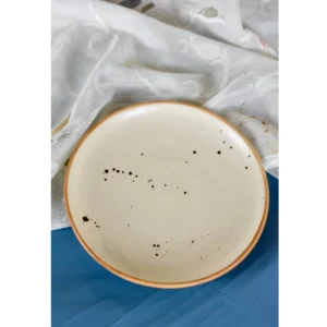 ClayMist Speckle Round Plate