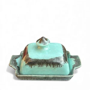 AquaRust Artisan Butter Dish
