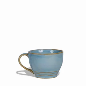 Skyline Blue Wide Ceramic Cup