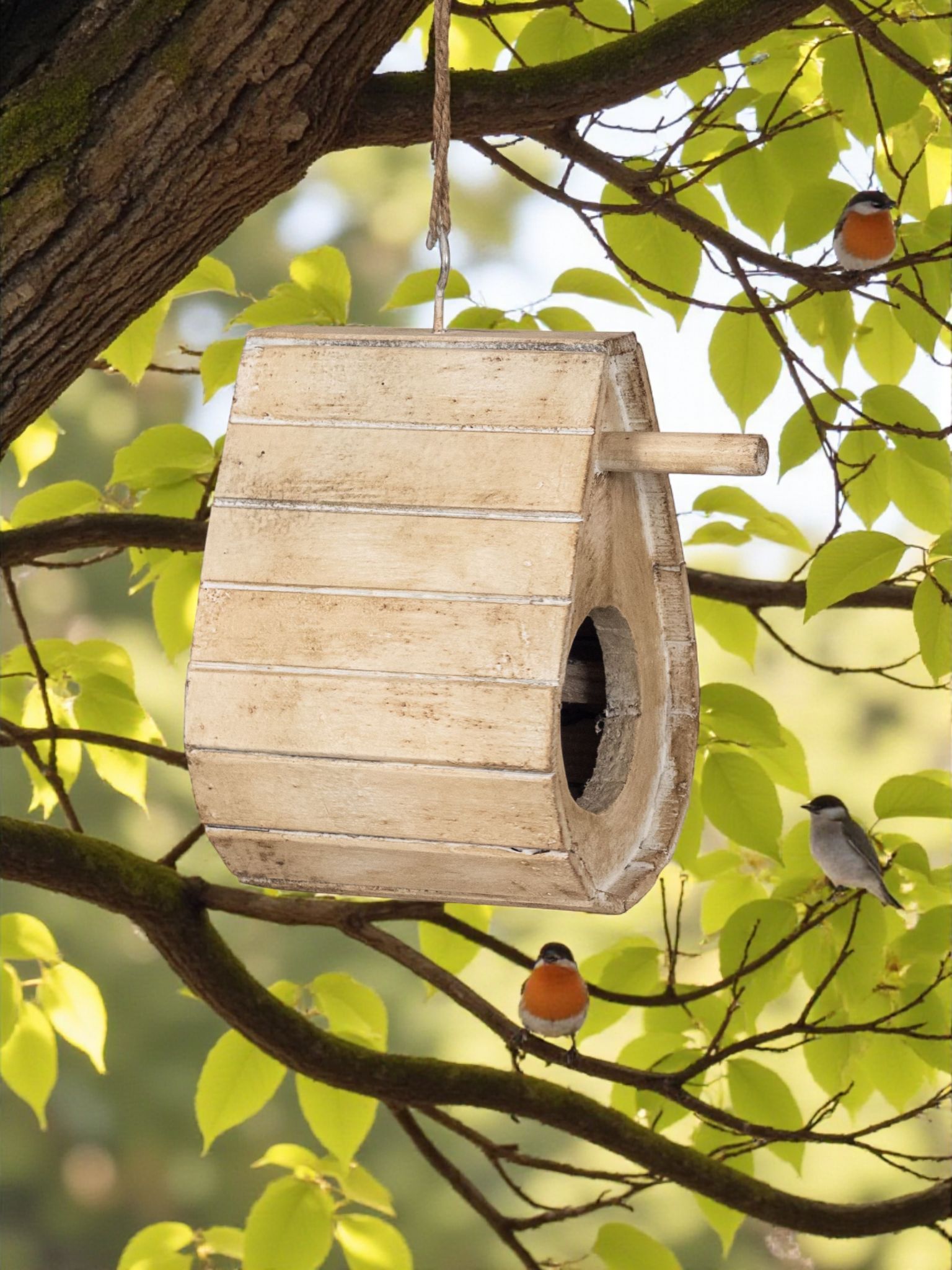 Forest Nook Handcrafted Wooden Birdhouse