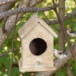 Floral Haven Handcrafted Ceramic Birdhouse