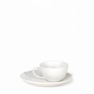 Pure Snow Wide Ceramic Coffee Cup