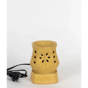 Golden Bloom Ceramic Aroma Oil Burner