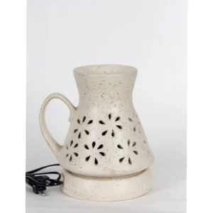 Speckled Ivory Floral Ceramic Aroma Oil Diffuser