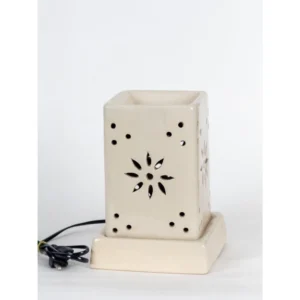 Ivory Square Ceramic Aroma Oil Burner