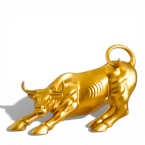 Aurelius Golden Bull Sculpture