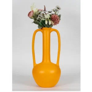 Solara Twin-Handle Ceramic Vase
